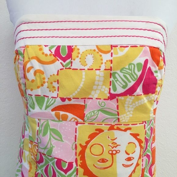 Lilly Pulitzer Strapless Dress size 4 - Picture 2 of 8